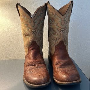 Ariat 38594 Cobalt Saddle Camp Brown Leather Western Cowboy Boots Mens 11.5